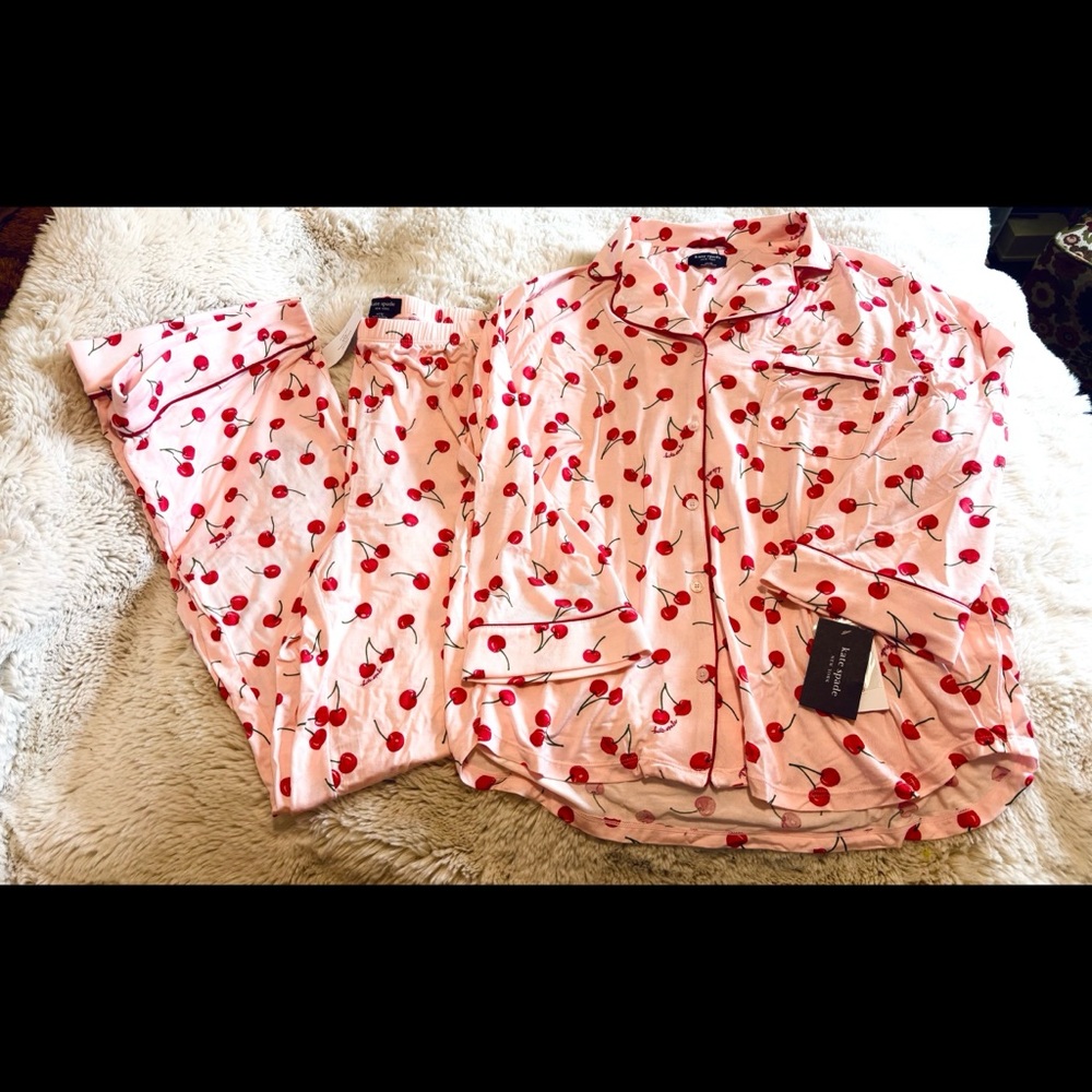 Kate Spade ♠️ 🍒 Cherry Print Pajama Set